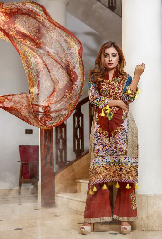 Anaya Embroidered Lawn D.No 5-A