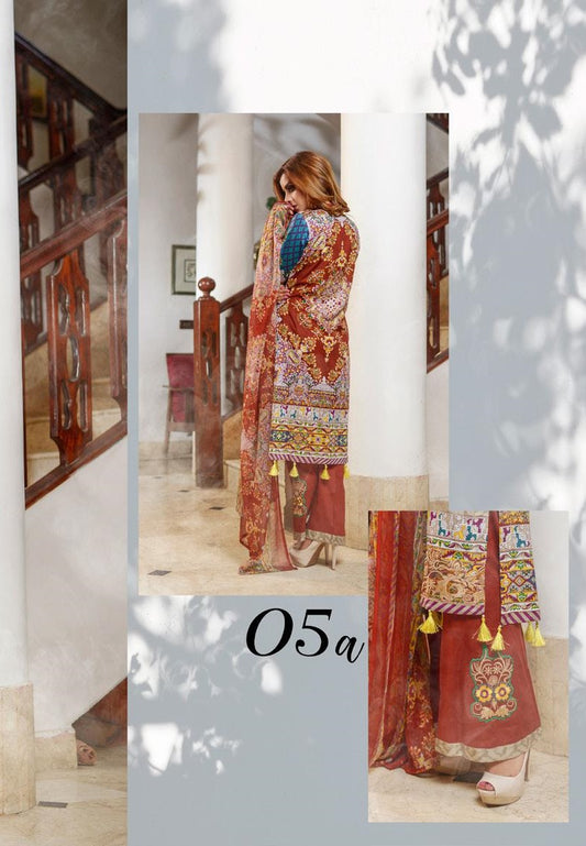 Anaya Embroidered Lawn D.No 5-A